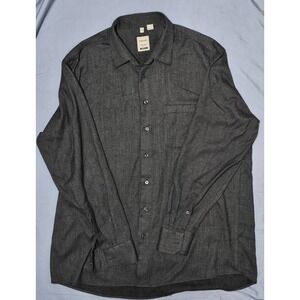 Haupt Germany Gray Shirt Men's Casual Premium Cotton XL 17.5-44‎